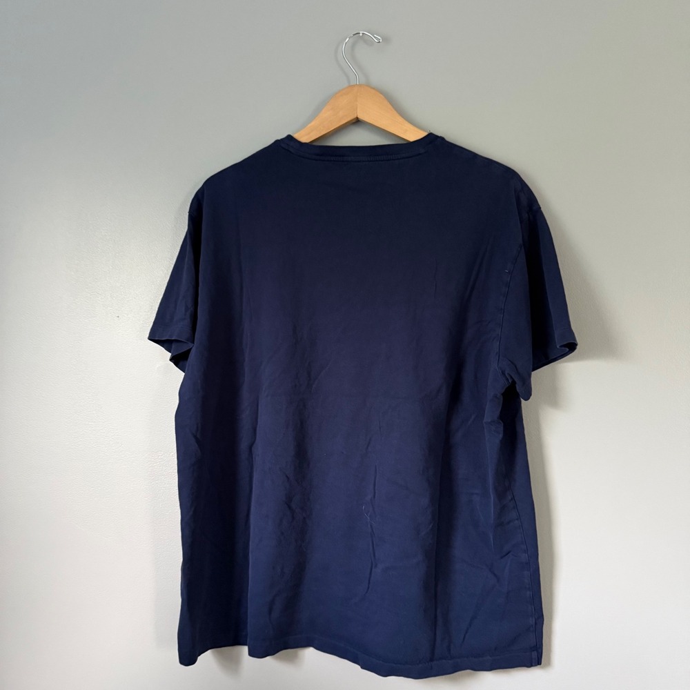 Polo Ralph Lauren 1967 Graphic T-Shirt XL Navy Blue Yellow Short Sleeve Tee - Picture 4 of 6